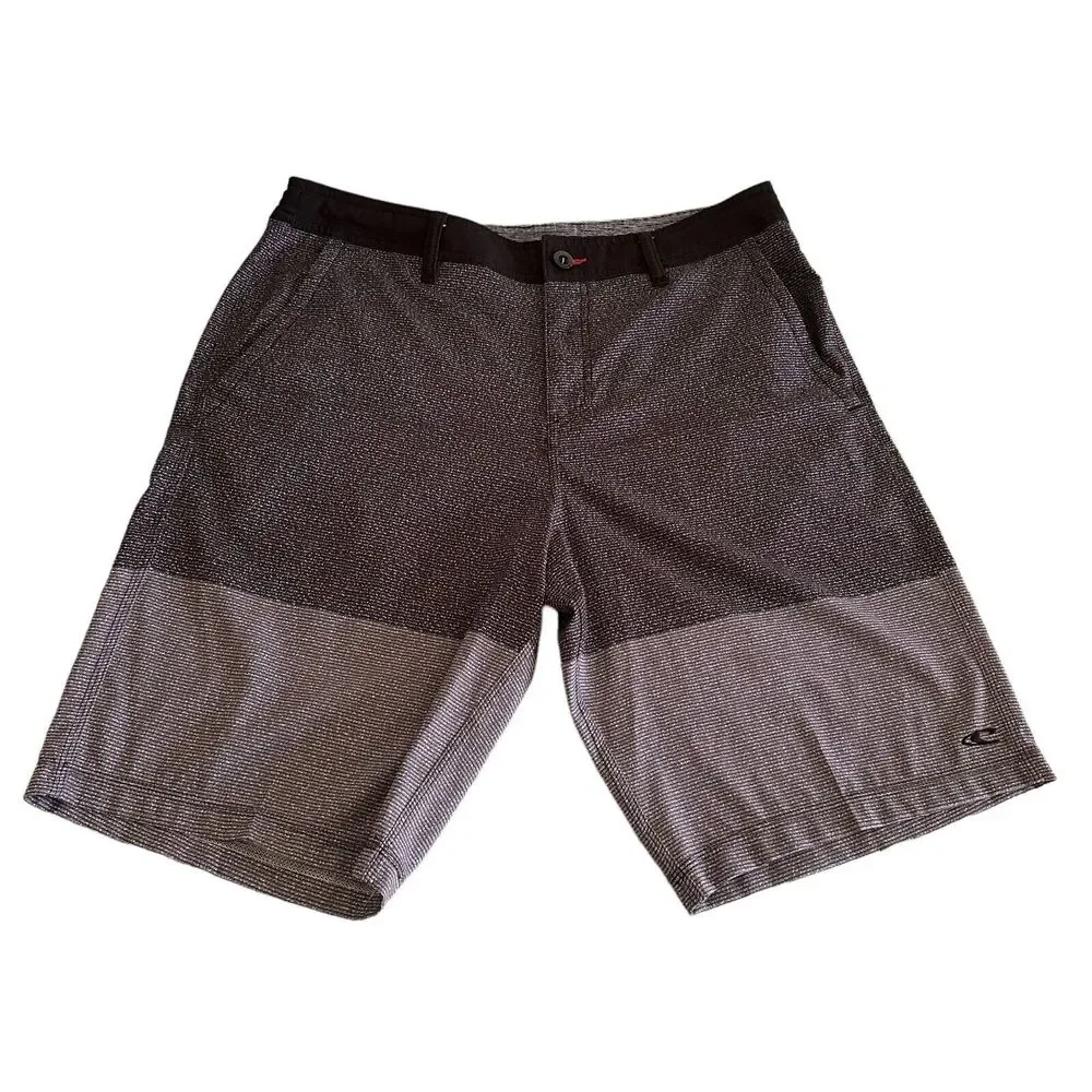 O'Neil Hybrid Board Balck Shorts Surfing Men's Size 34 Or On Land With Pockets